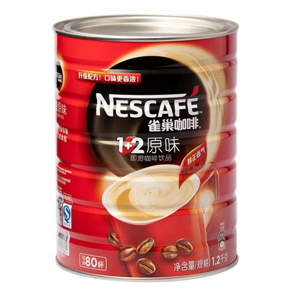Nestle雀巢咖啡1+2原味罐装1.2kg