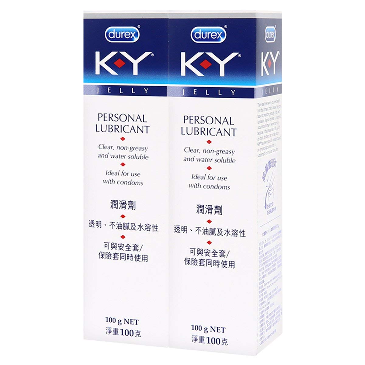 杜蕾斯K-Y人体润滑剂100g*2