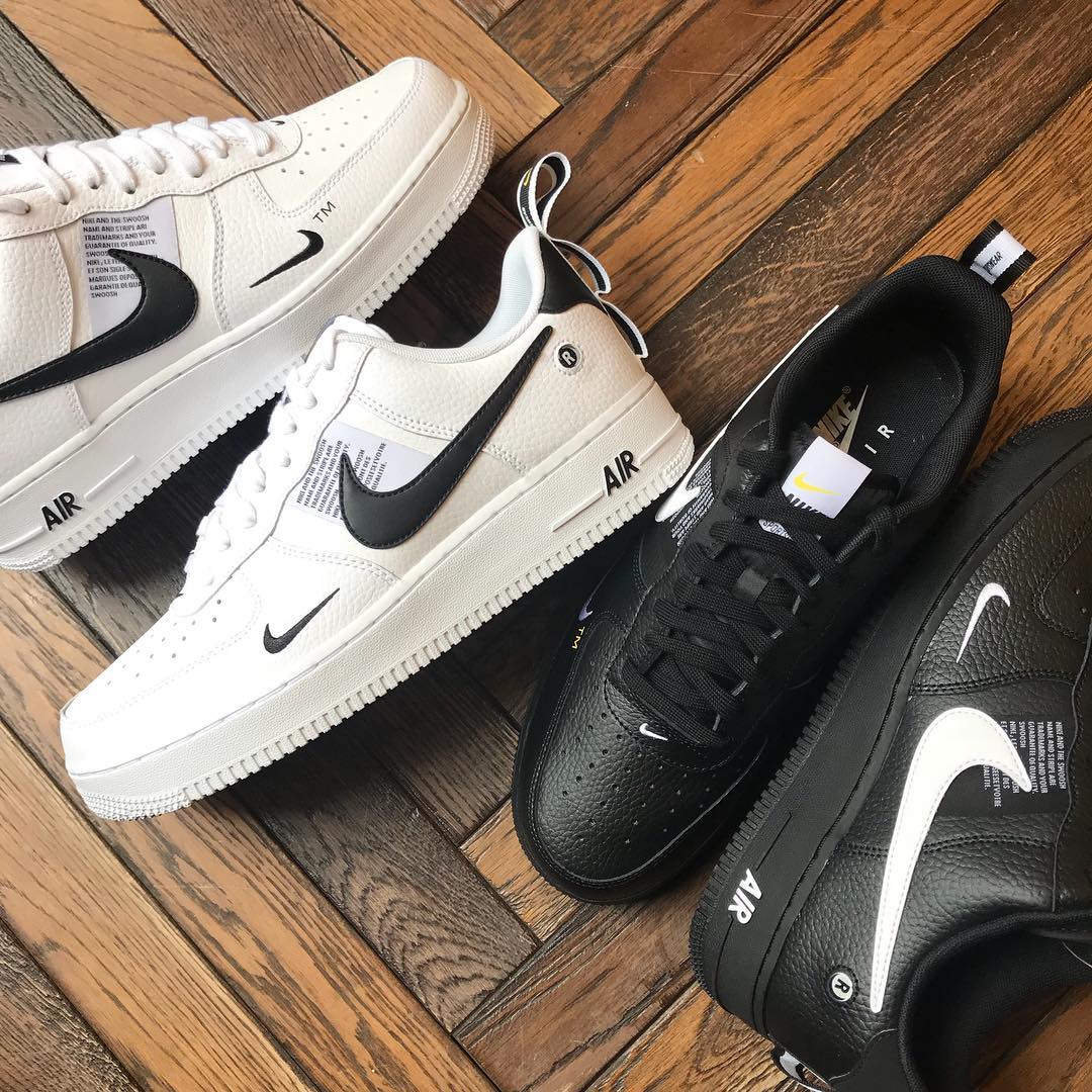 Nike Air Force 1 黑色双钩