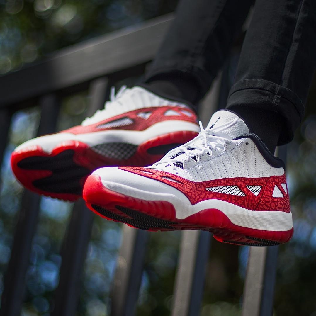 Air Jordan 11 IE白红Low