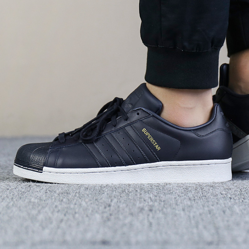adidas Originals Superstar 黑白/金