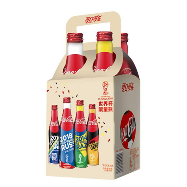 可口可乐世界杯国家定制装铝瓶250ml*4