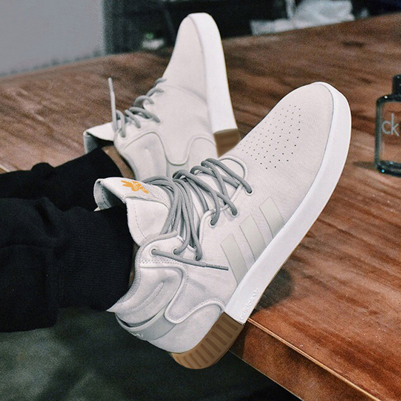 adidas Tubular Invader 米灰色