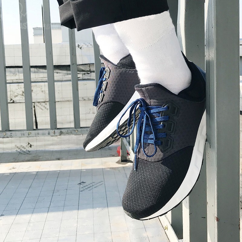 adidas Falcon Elite 5 黑蓝轻便跑鞋