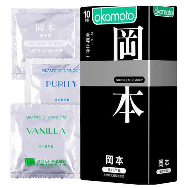 冈本 避孕套 skin肤感三合一10片装