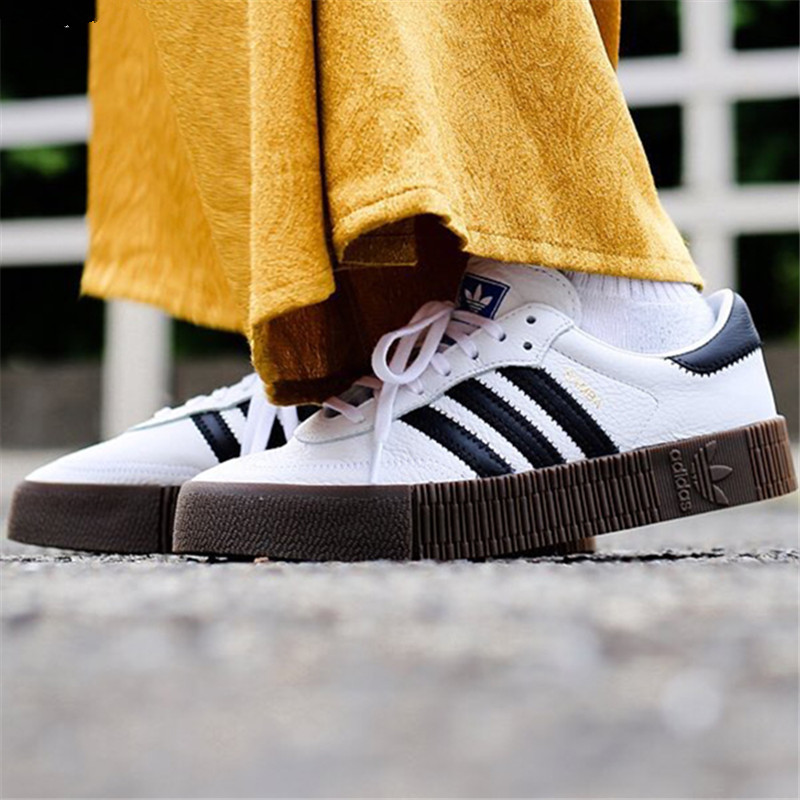 adidas Sambarose 复古厚底增高板鞋