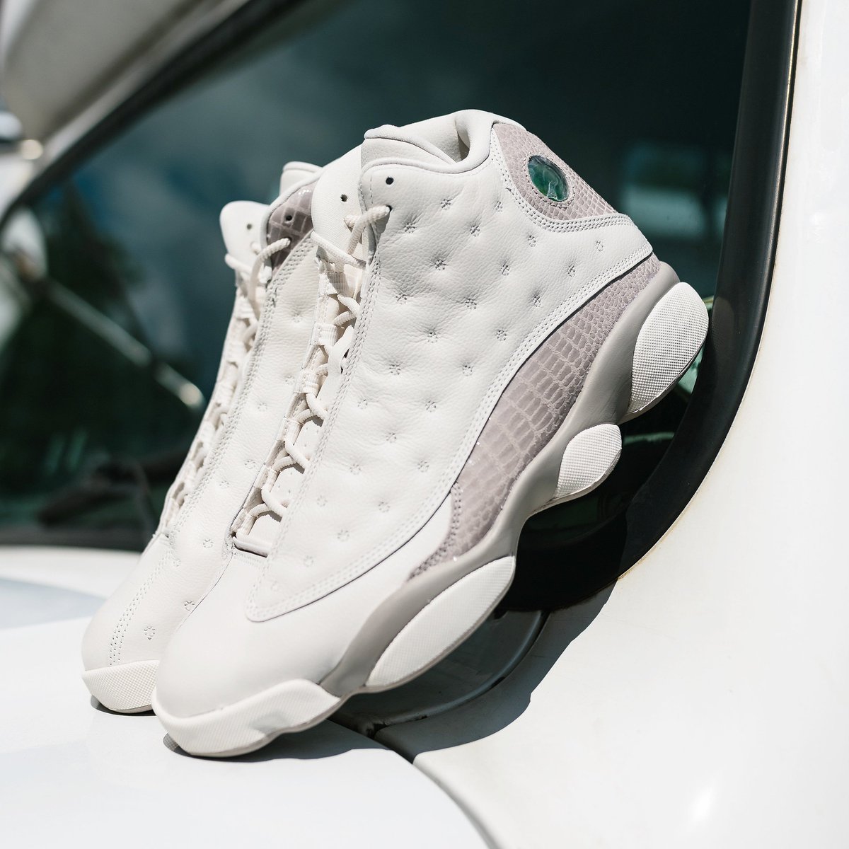 Air Jordan 13 白灰鳄鱼皮