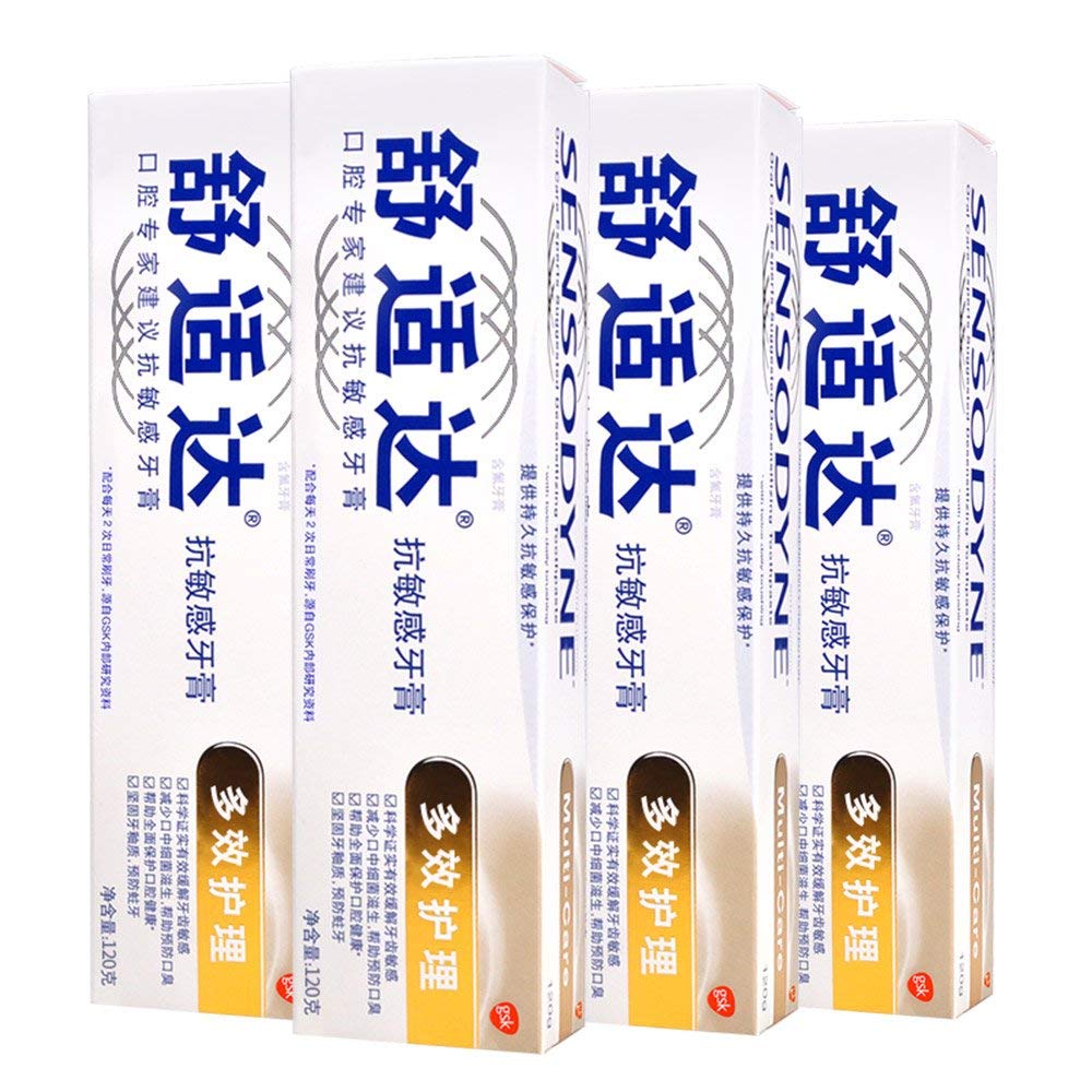 Sensodyne舒适达多效护理牙膏120g*4