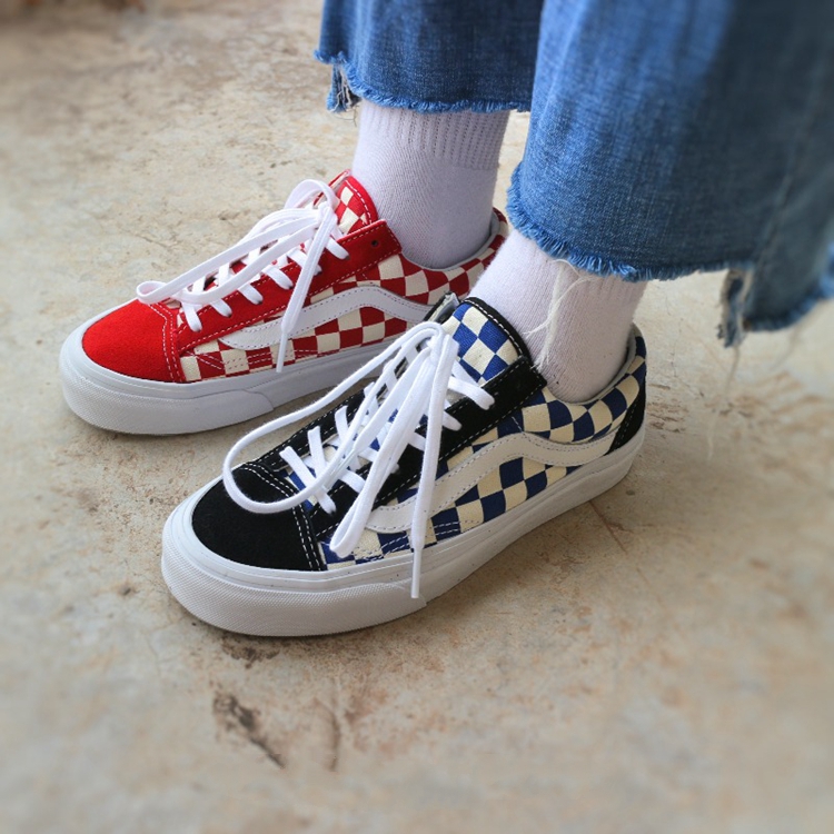 Vans Style 36 蓝白棋盘格
