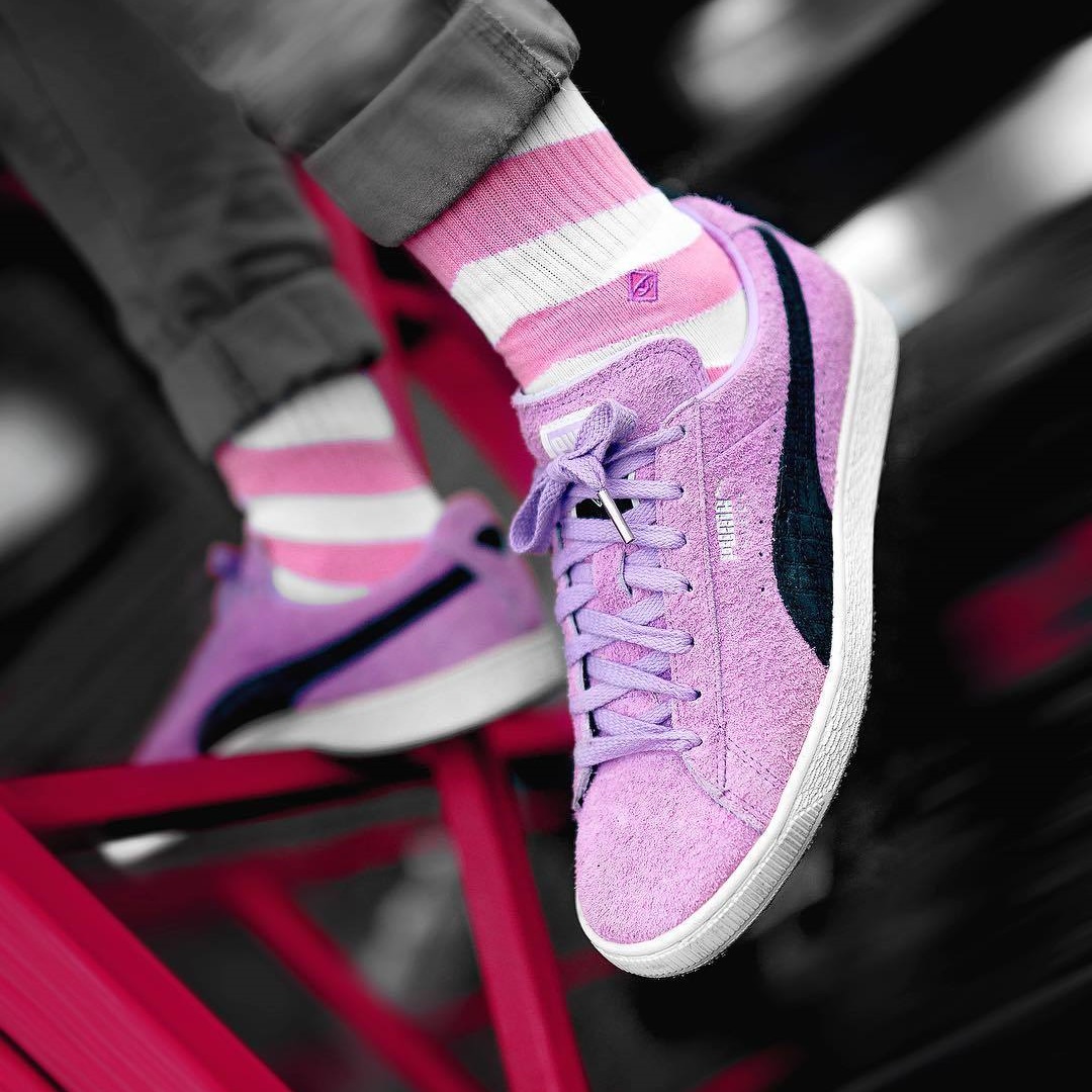 Puma Suede Classic 磨砂粉黑