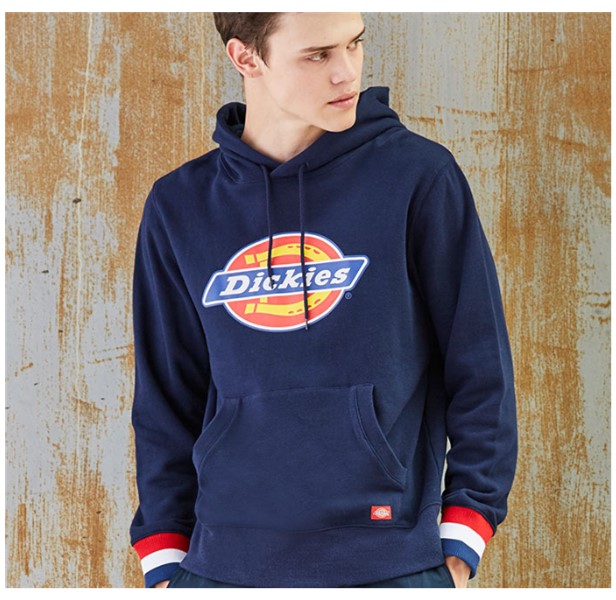 dickies 印花连帽抓绒卫衣