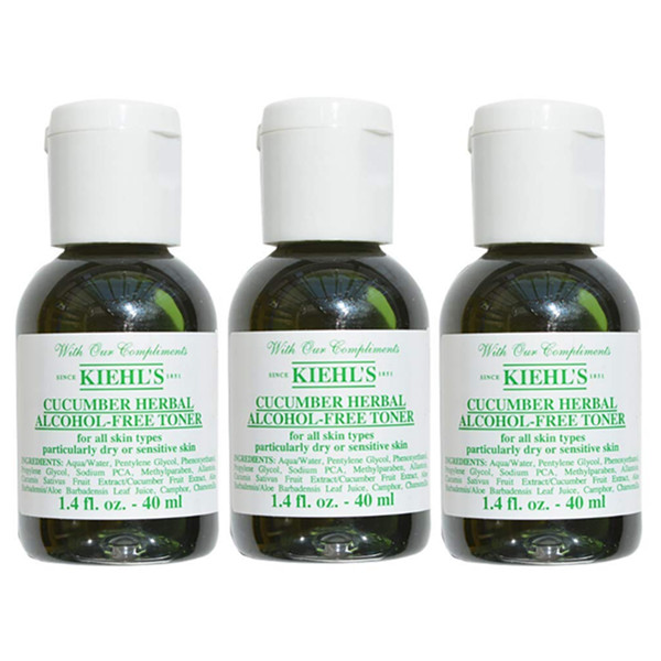 Kiehl's科颜氏黄瓜植物爽肤水便携套装40ml*3(进)