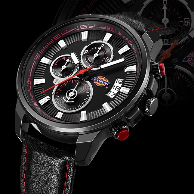 美国Dickies手表防水男表石英表皮带男士手表CL-36