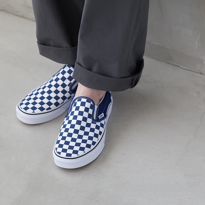 Vans Classic Slip-on 蓝棋盘