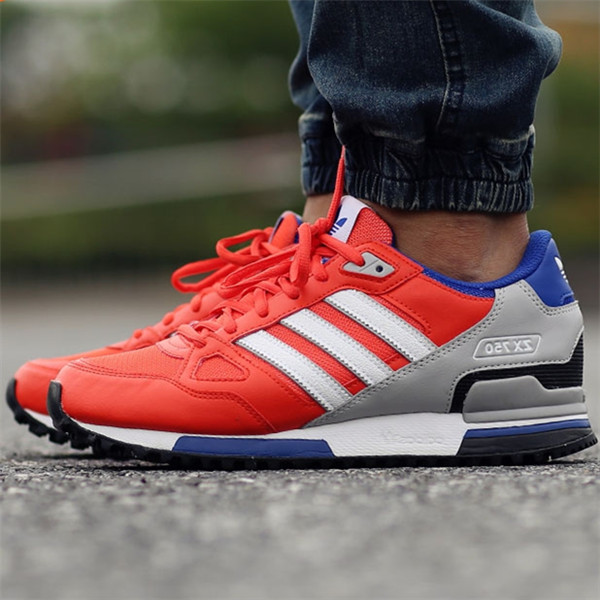 adidas Originals ZX 750 橘红/灰/蓝