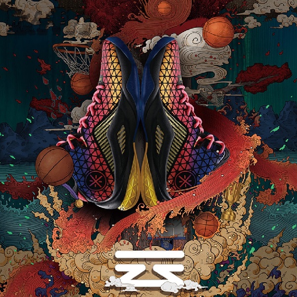 李宁 韦德之道队尚4 ABAM011 黑粉黄