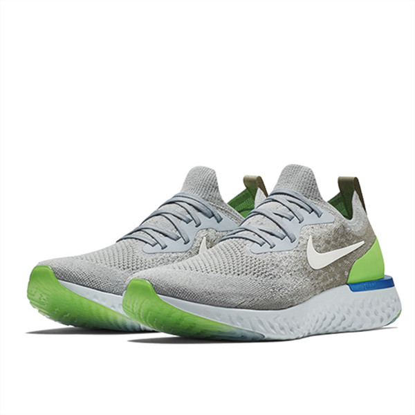 Nike Epic React Flyknit 狼灰/绿