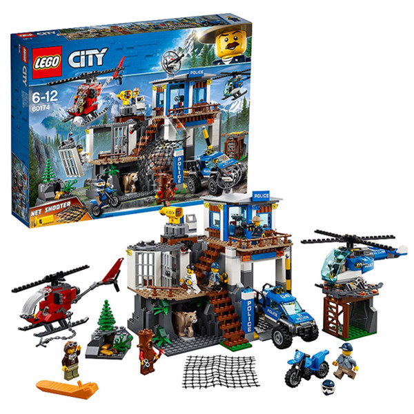 LEGO乐高城市系列山地特警总部60174