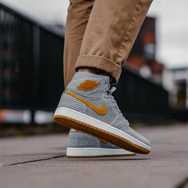 Air Jordan 1 灰金编织