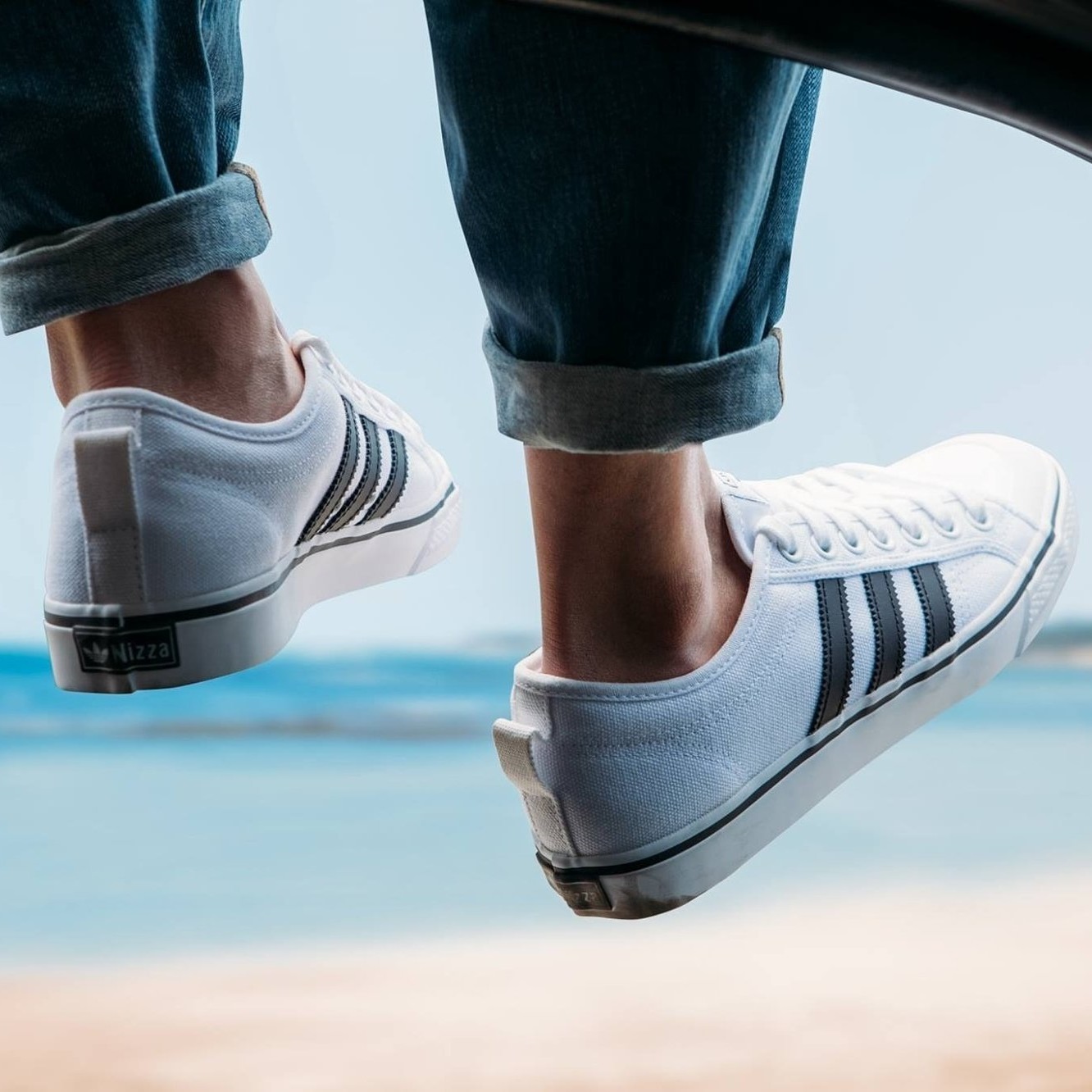 adidas Originals Nizza 白/黑色
