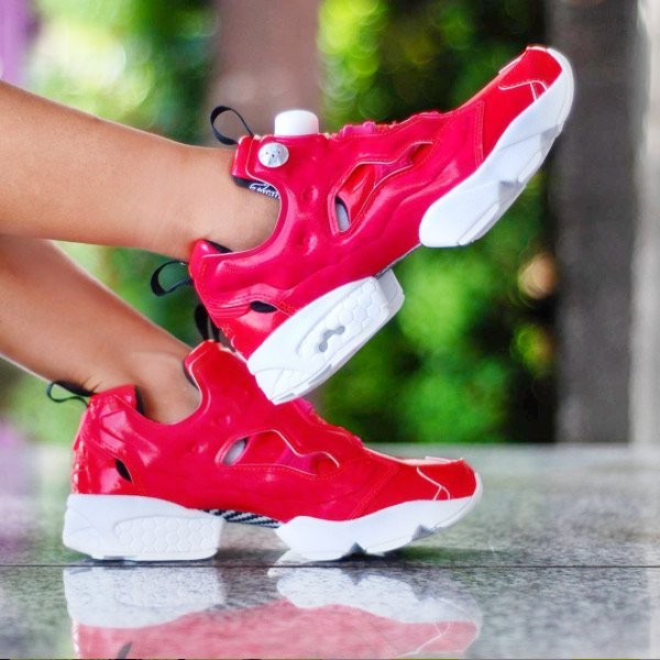 Reebok Insta Pump Fury 粉红漆皮