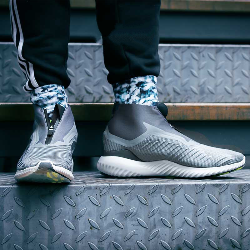 adidas Alpha Bounce ZIP 灰绿