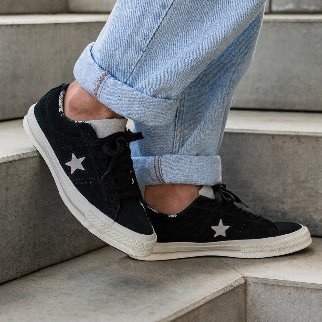 Converse One Star  黑白灰头