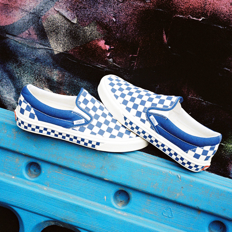 Vans Classic Slip-on 蓝色格纹