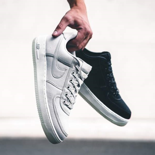 Nike Air Force 1 黑白帆布Low