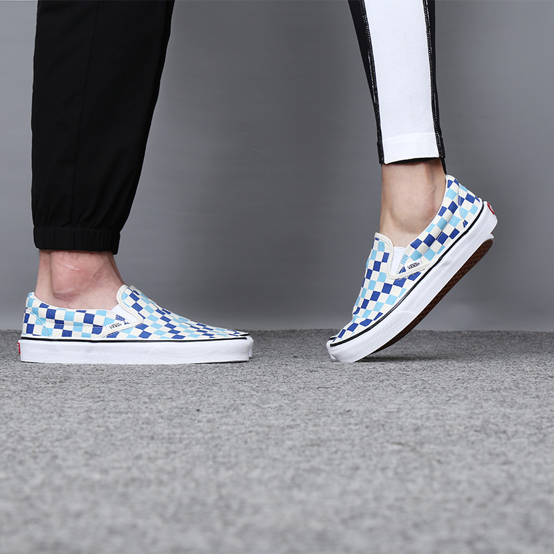 Vans Classic Slip-on 白蓝棋盘