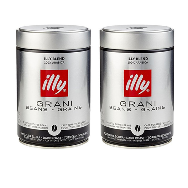 illy 意利深度烘焙浓缩咖啡豆250g*2罐