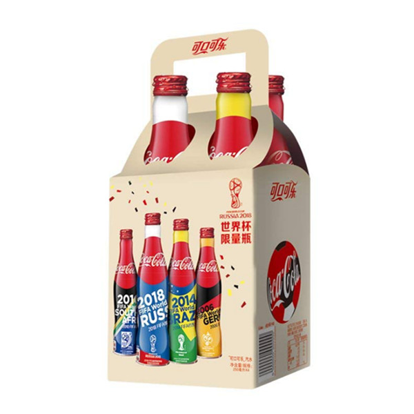 可口可乐世界杯国家定制装铝瓶四连包250ml*4