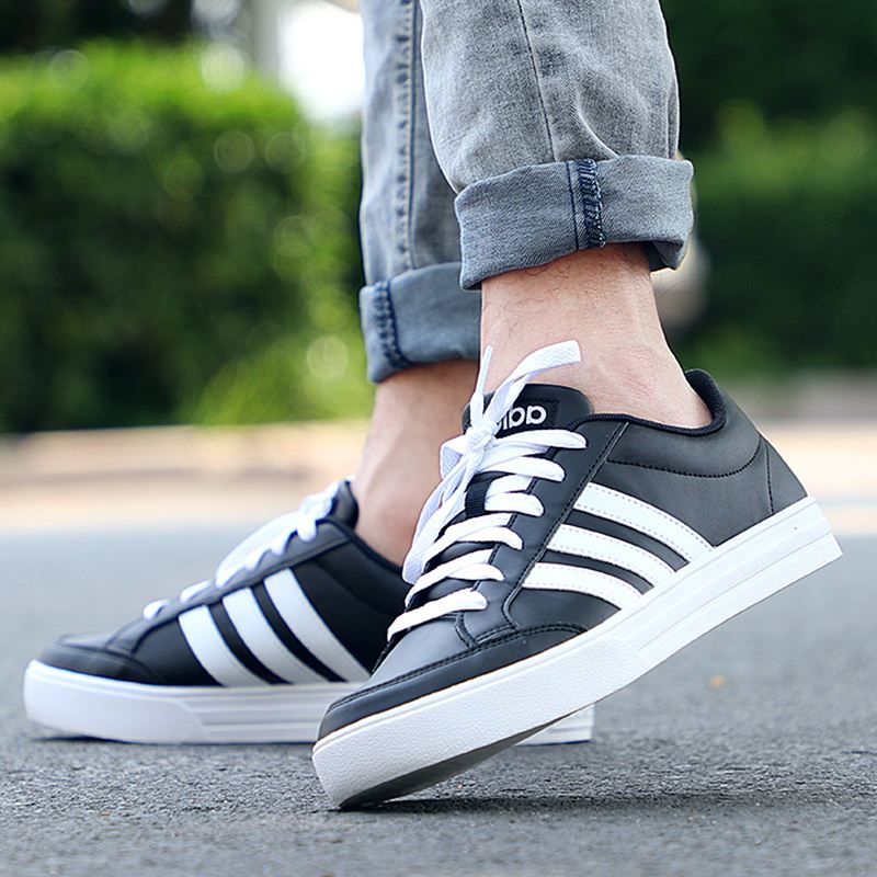 adidas VS SET 黑色皮革