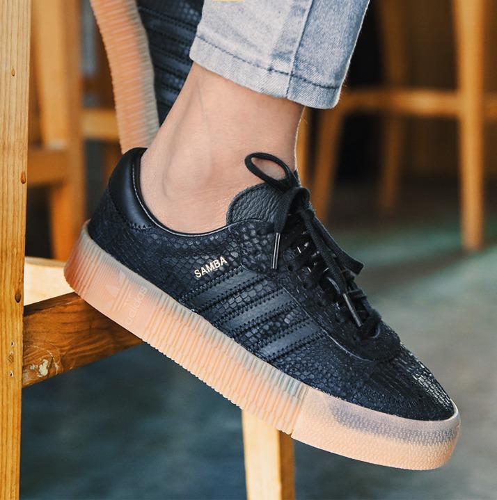 adidas Sambarose 黑生胶