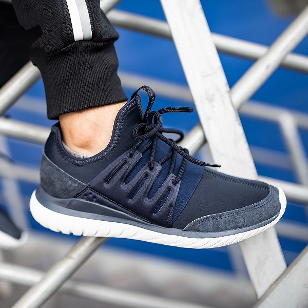 adidas Tubular Radial  靛蓝/白