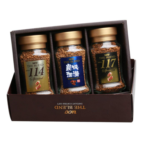 UCC悠诗诗速溶咖啡粉礼盒 115g(日本进口)