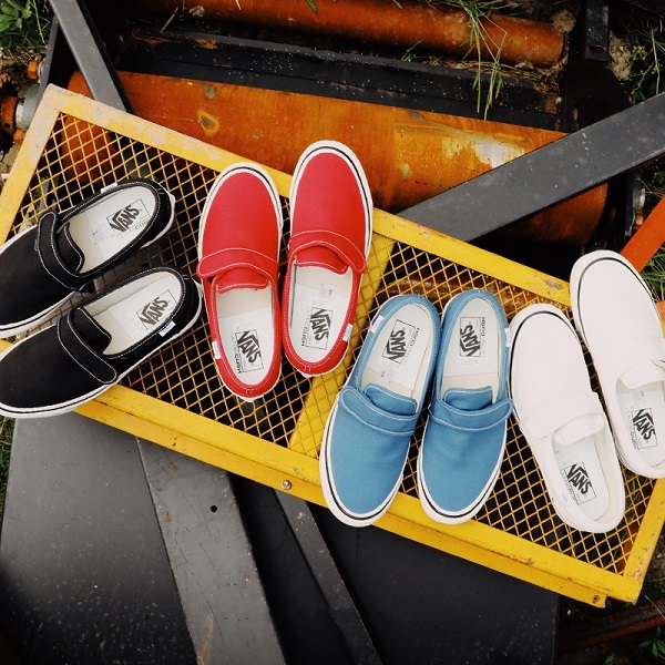 Vans Classic Slip-on 黑白/魔术贴