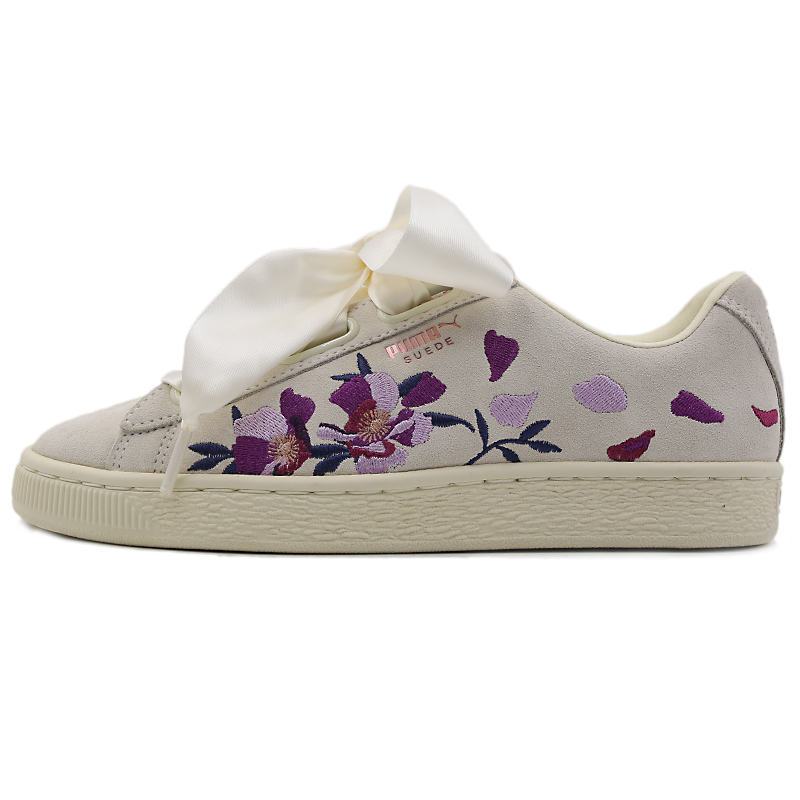 Puma Basket Heart 白色刺绣
