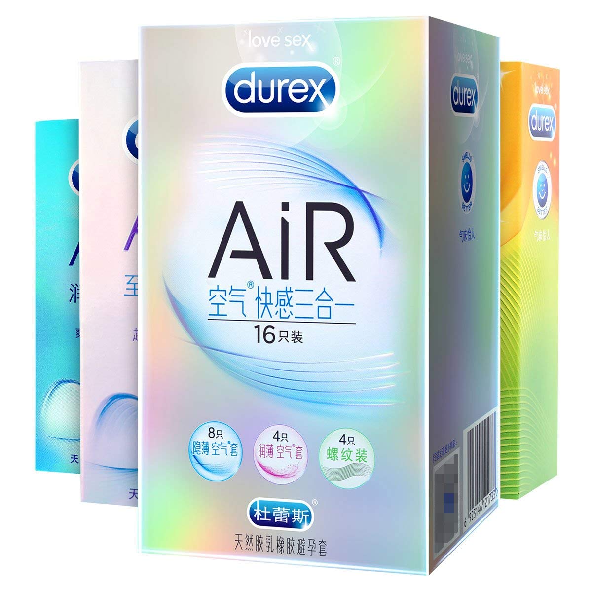 杜蕾斯AiR空气快感三合一16只装