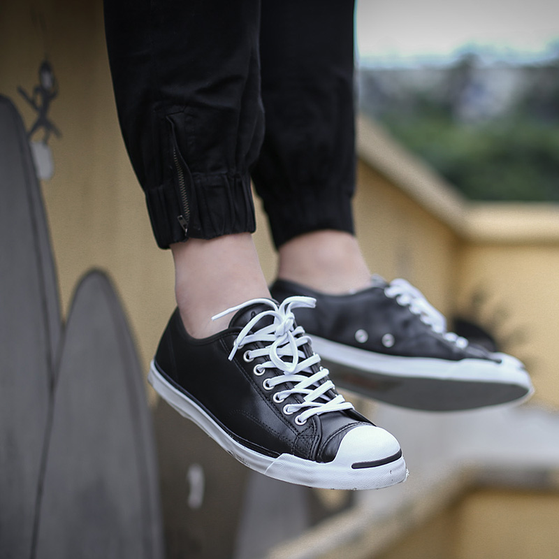 Converse Jack Purcell Black 黑白皮面