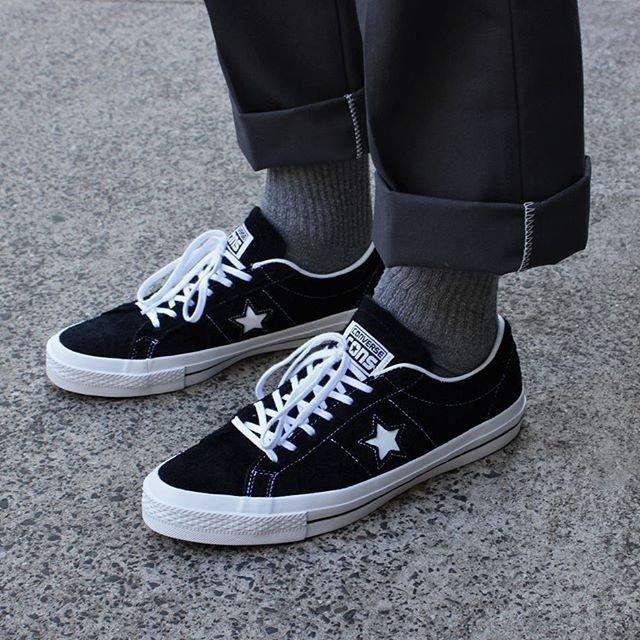 Converse One Star  黑色麂皮