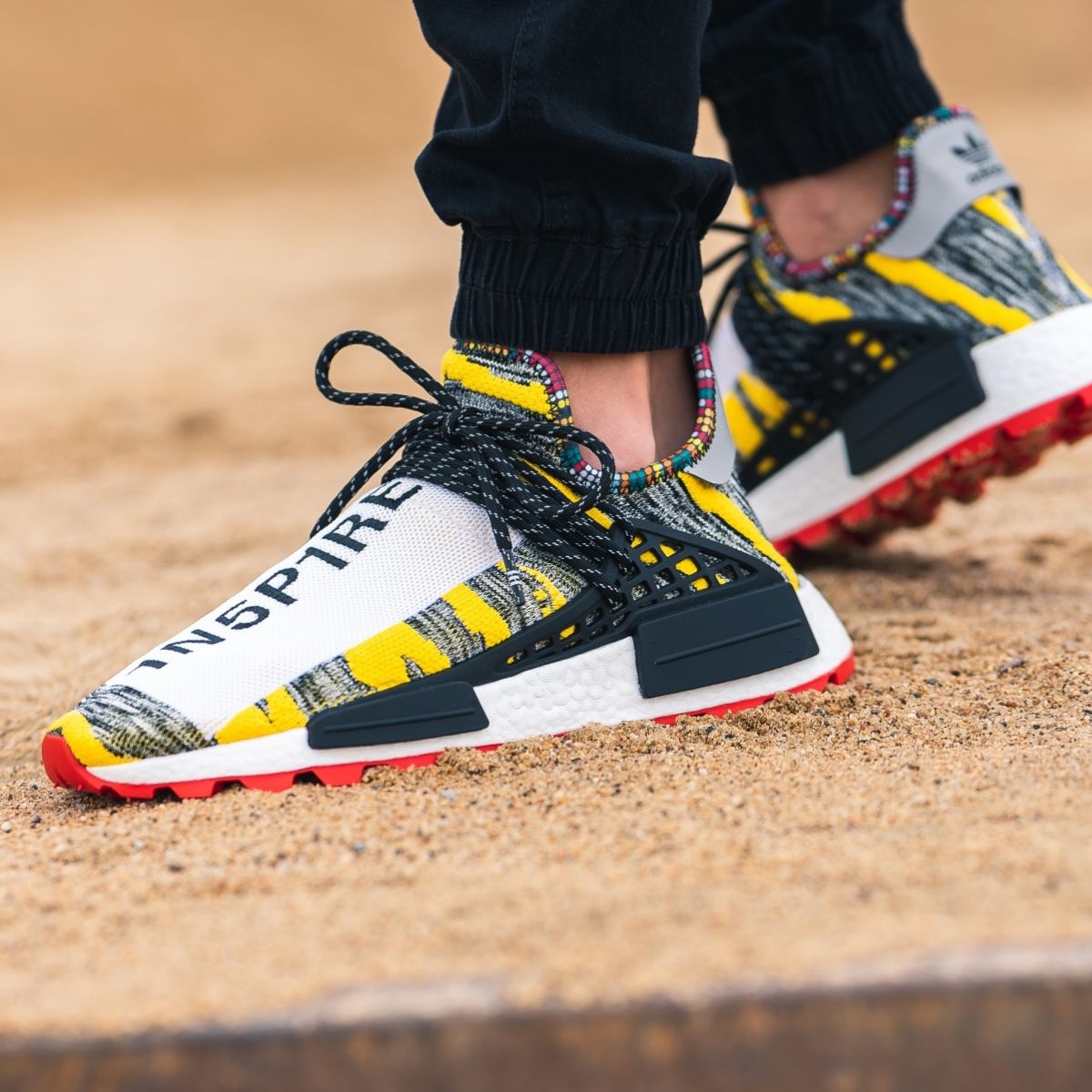 adidas NMD Human Race  灰黄红