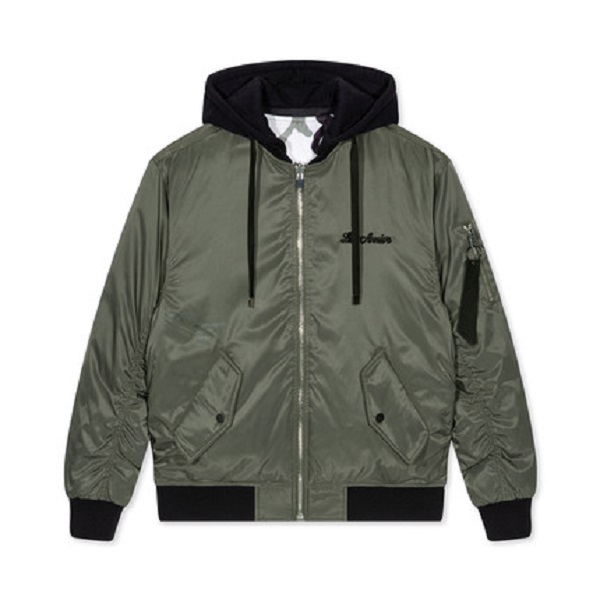 GXG 冬季新品时尚潮流军绿色短款外套保暖棉服