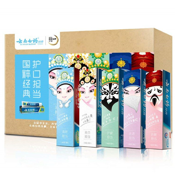 云南白药 国粹经典牙膏套装