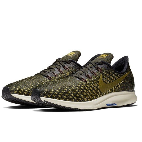 Nike Air Zoom Pegasus 35 暗绿/金色