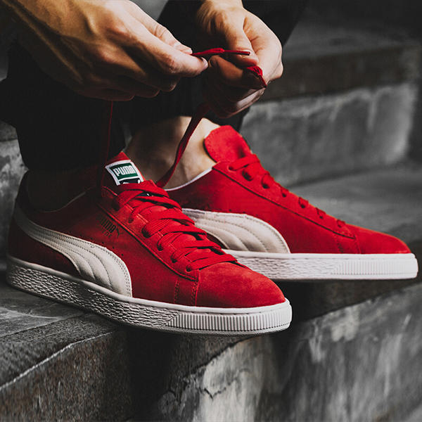 Puma Suede Classic 红/米色