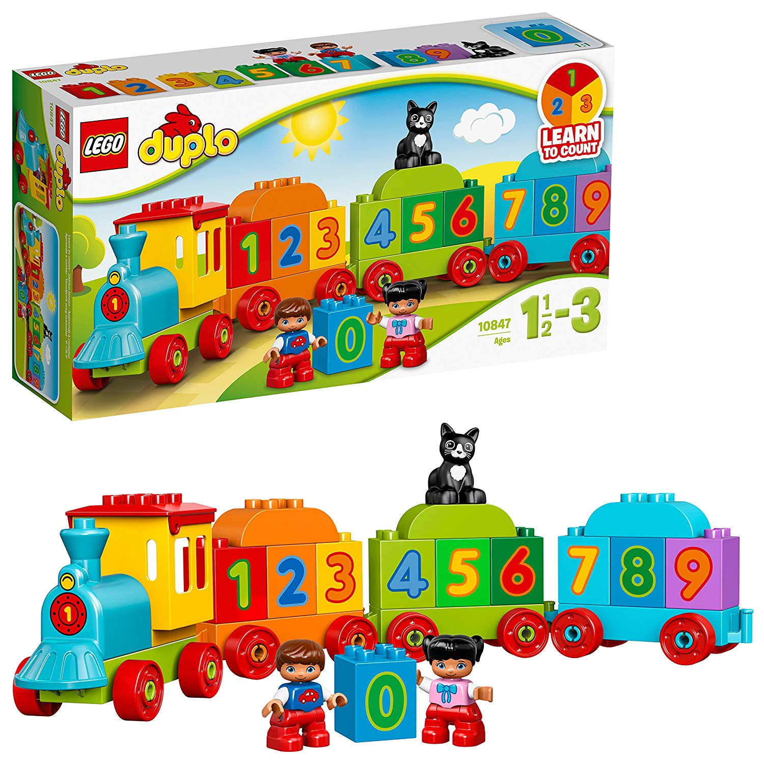 乐高 拼插类 玩具 DUPLO 得宝系列 数字火车 10847