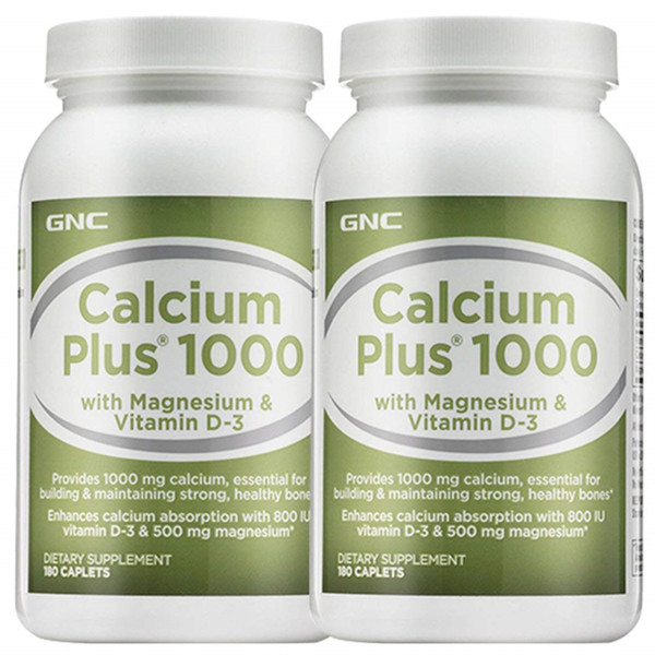 GNC 健安喜 高含量钙片1000mg*180片*2 瓶