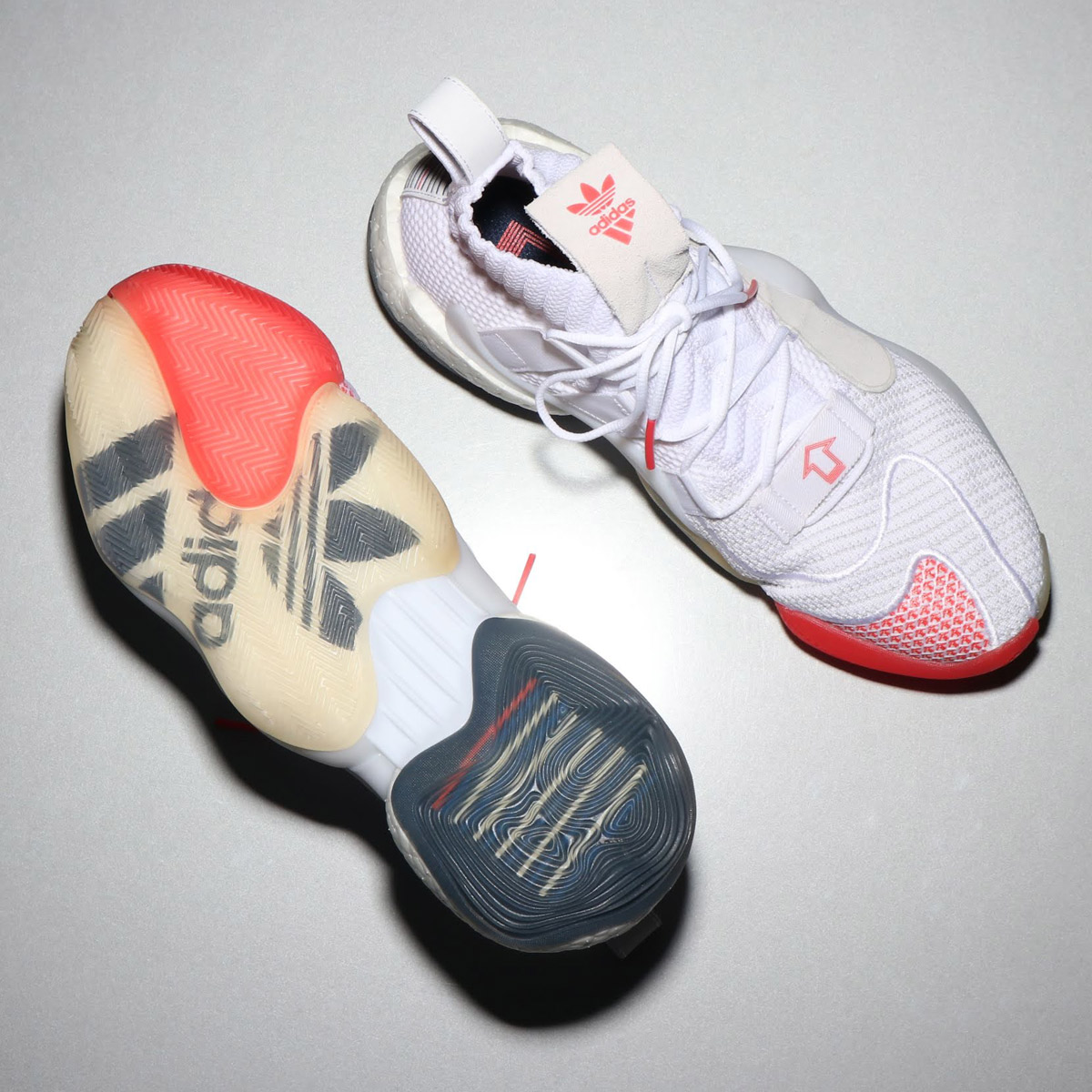 adidas Crazy BYW X Boost 果冻白彩虹