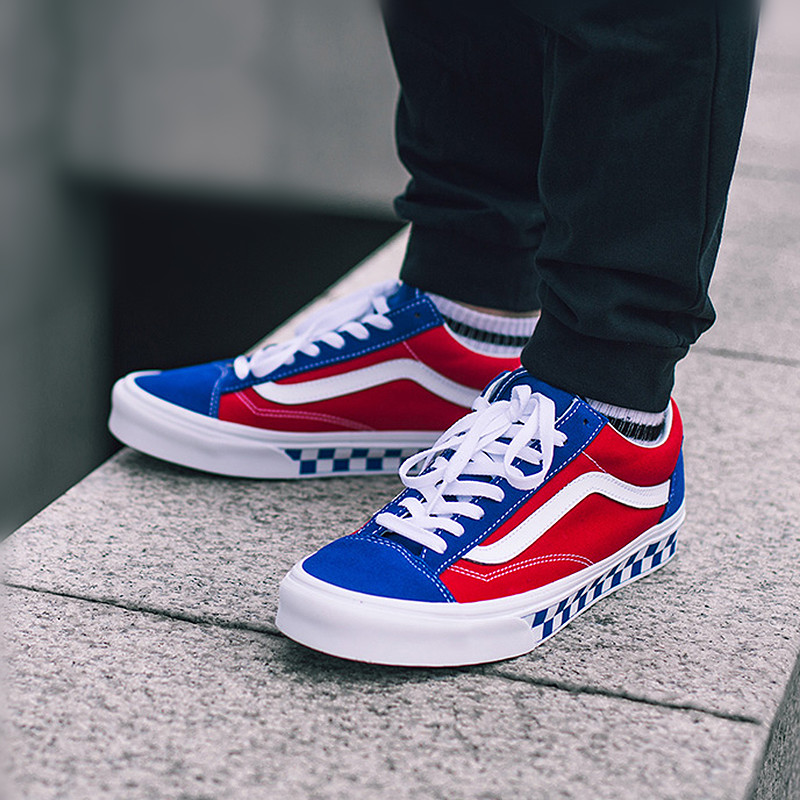 Vans Style 36 蓝红/格纹